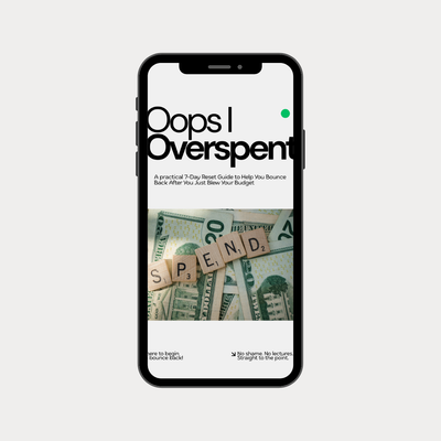 The Oops I Overspent Guide